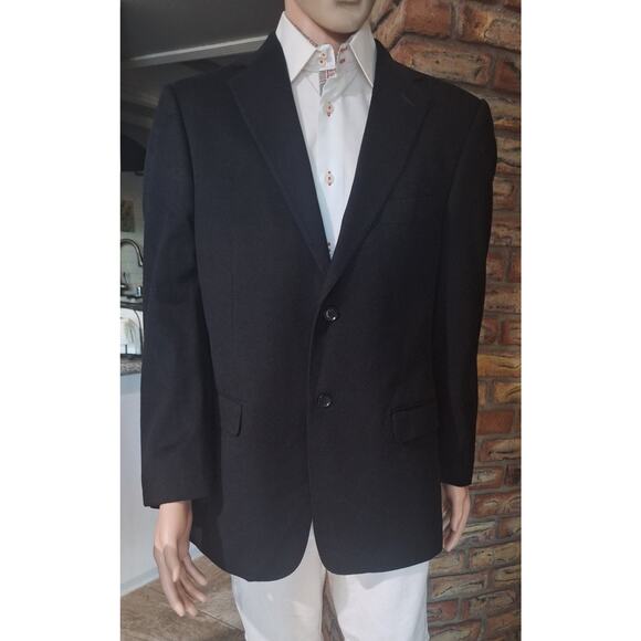 Moschino wool/cashmere 2 button blazer- mens jacket EU 50R/ US 40R- mint! Black - Picture 6 of 12